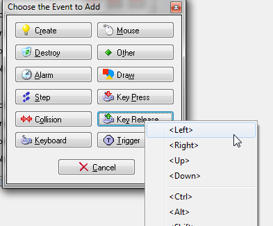 key left
