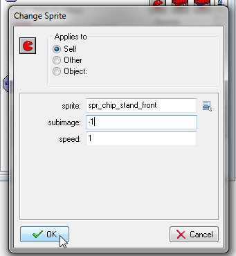 change sprite