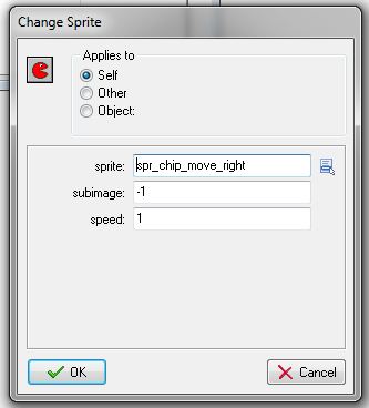 change sprite