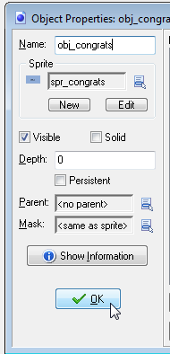 object settings