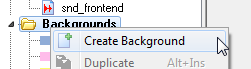 create background