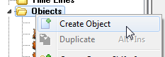 create objects