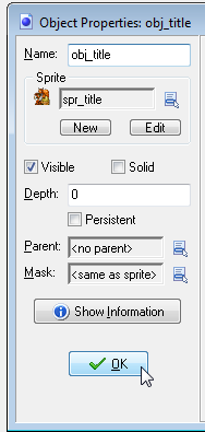 object title properties